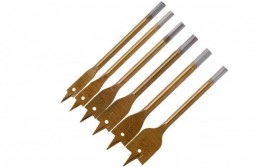 6pcs Spade Paddle Flat Wood Boring Titanium Coated