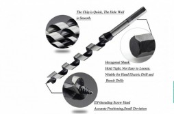 Wood Auger Drill Bit Set 5pcs Hex Shank 6-14mm