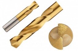 Titanium Coated HSS Stub Length Drill Bit